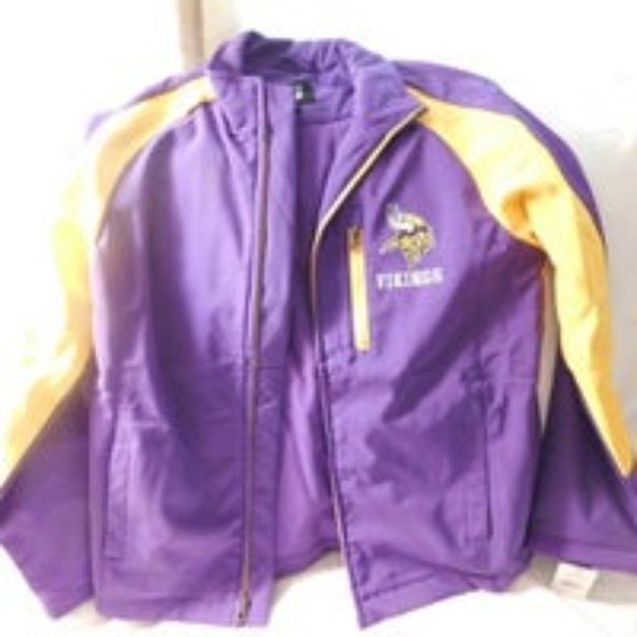 Minnesota Vikings NFL Full Zipper Logo Jacket NEW - Picture 2 of 8